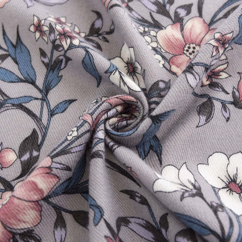 Tibetan Shawl Retro Blooming Camellia Japonica Print Fall Winter Soft Warm Scarf Wrap