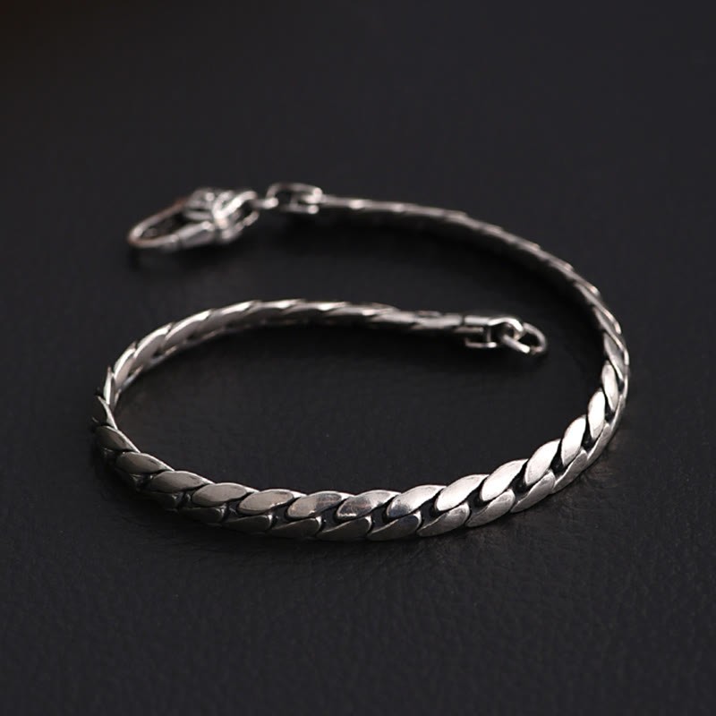Double Dorje Vajra Strength Punk Copper Chain Bracelet Necklace