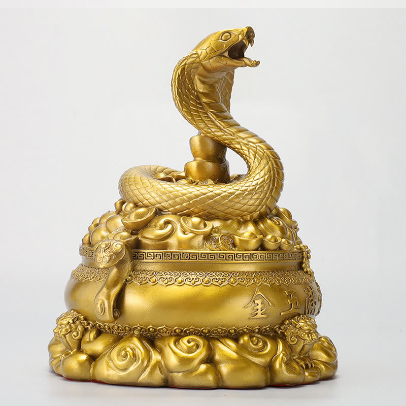 Year Of The Snake Copper Coins Ingots Treasures Fill The Home Brass Statue Home Decoration