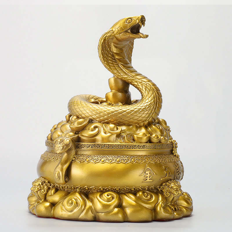 Year Of The Snake Copper Coins Ingots Treasures Fill The Home Brass Statue Home Decoration