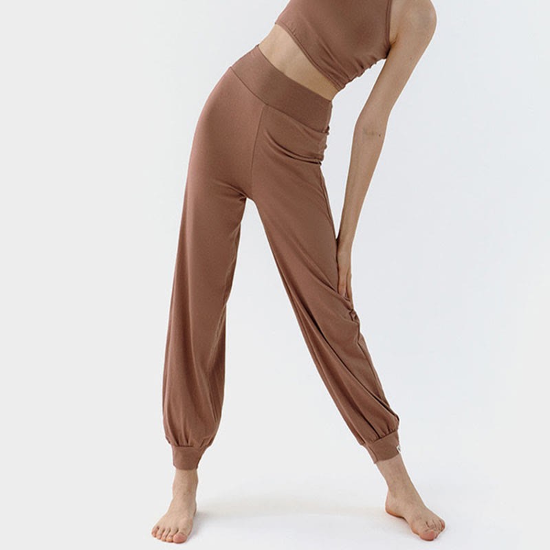 Casual Plain High Waist Quick Drying Women's Leica Pants