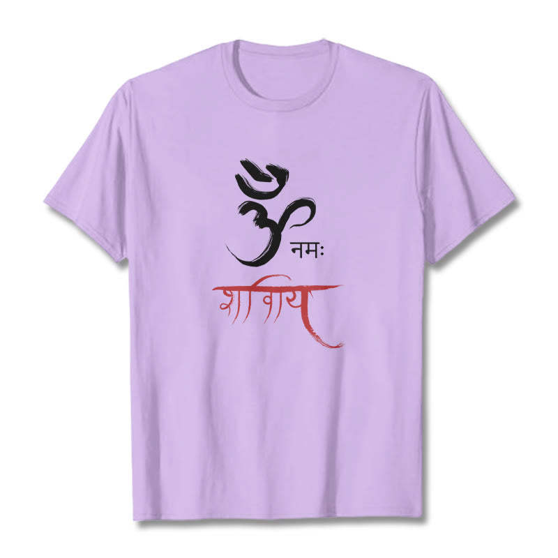 OM NAMAH SHIVAYA Mantra Sanskrit Tee T-shirt