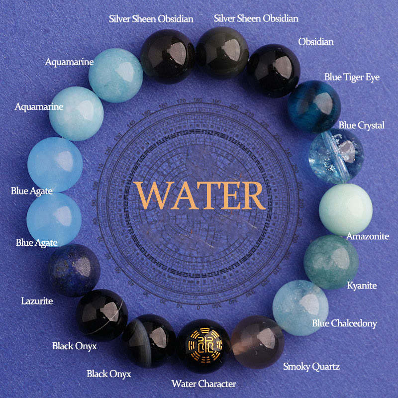 Five Elements Various Agate Balance Luck Bracelet