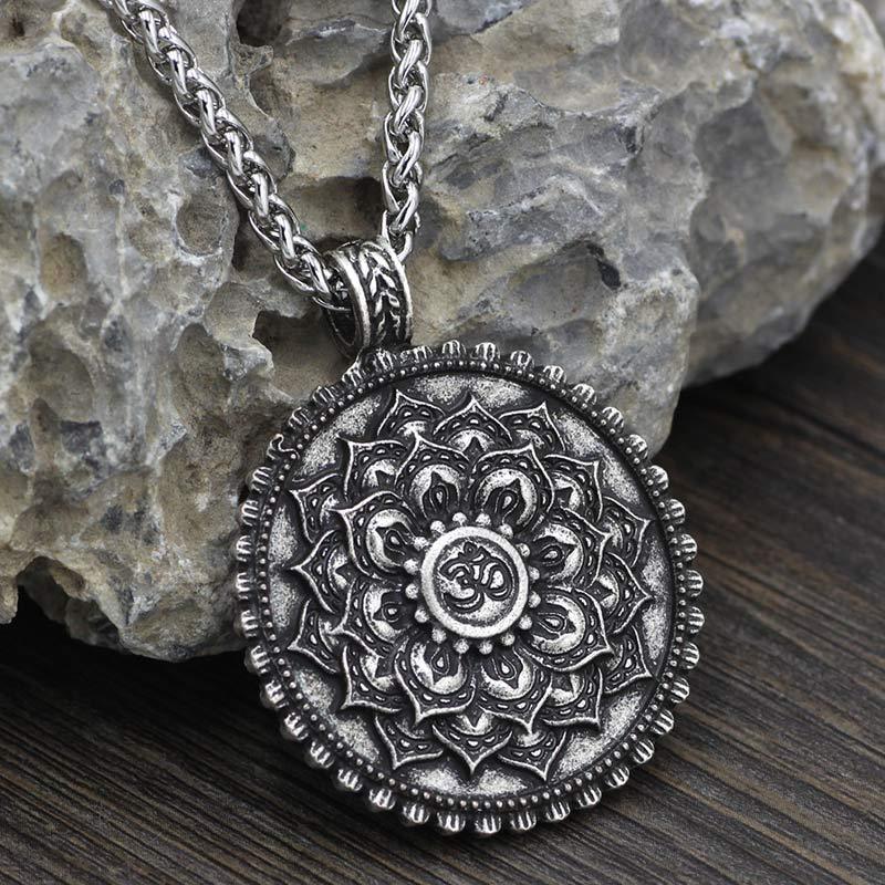 Six True Words Love Peace Flower Pattern Necklace (Extra 35% Off | USE CODE: FS35)