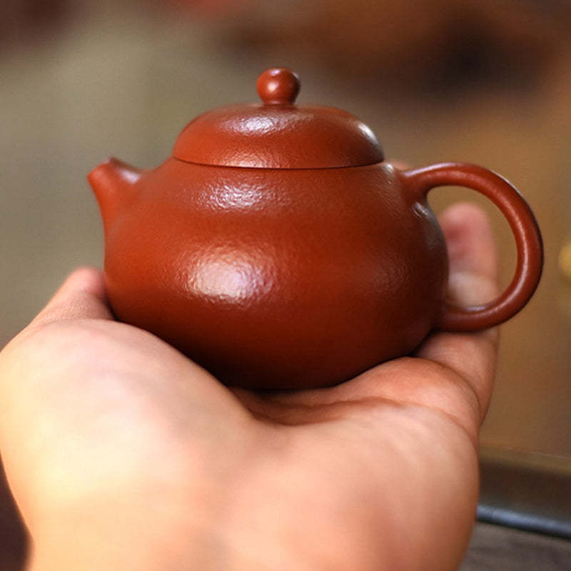 Yixing All Handmade Wen Dan Brown Purple Clay Kung Fu Teapot