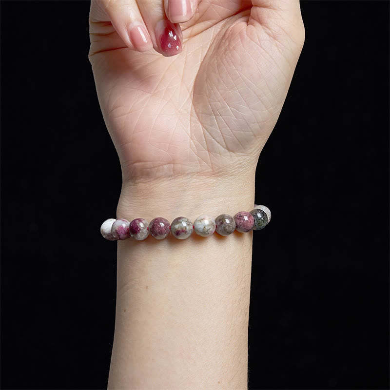 mystic zen Stone Plum Blossom Tourmaline Balance Bracelet