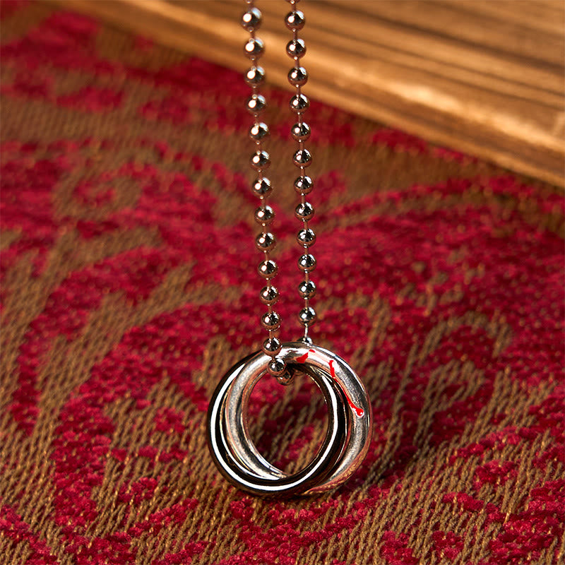 Copper Qiankun Hoop Big Dipper Luck Necklace Pendant