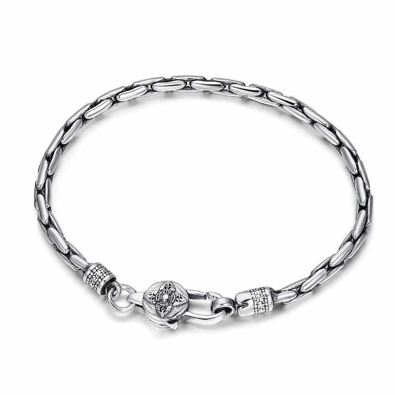 Tibetan Double Dorje Om Mani Padme Hum mystic zen Swastika Vajra Strength Bracelet