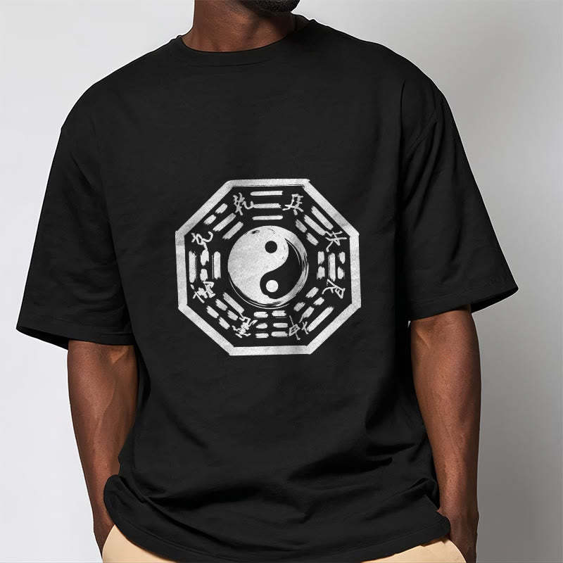 Ba Gua Pattern Cotton Tee T-shirt