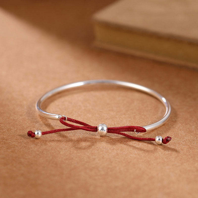 925 Sterling Silver Red String Healing Knot Bracelet