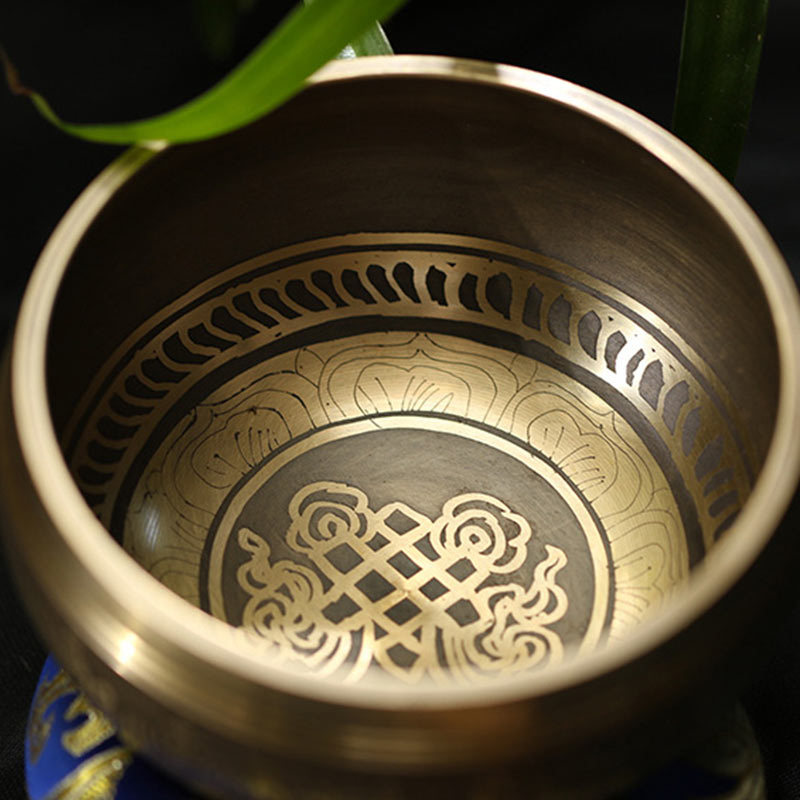 Tibetan Meditation Sound Bowl Handcrafted for Healing and Mindfulness Singing Bowl Set