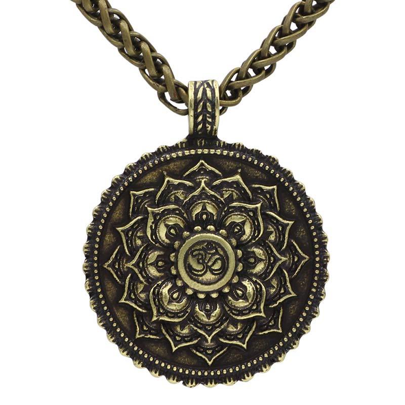 Six True Words Love Peace Flower Pattern Necklace (Extra 35% Off | USE CODE: FS35)