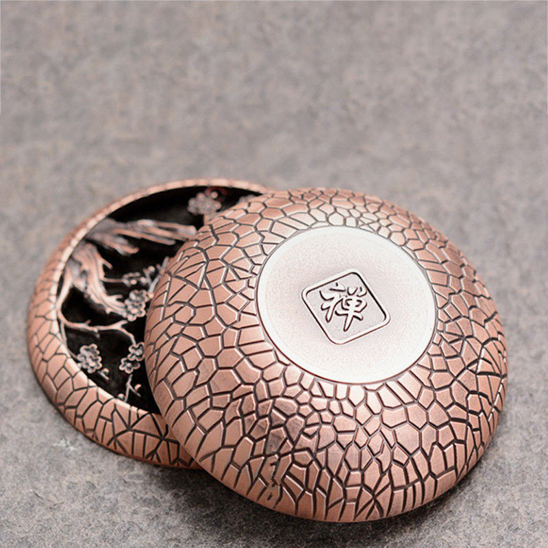 Plum Flower Orchid Chrysanthemum Pattern Peace Incense Burner Decoration