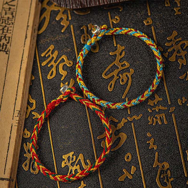 May you be good fortune and success Lucky Multicolored Bracelet