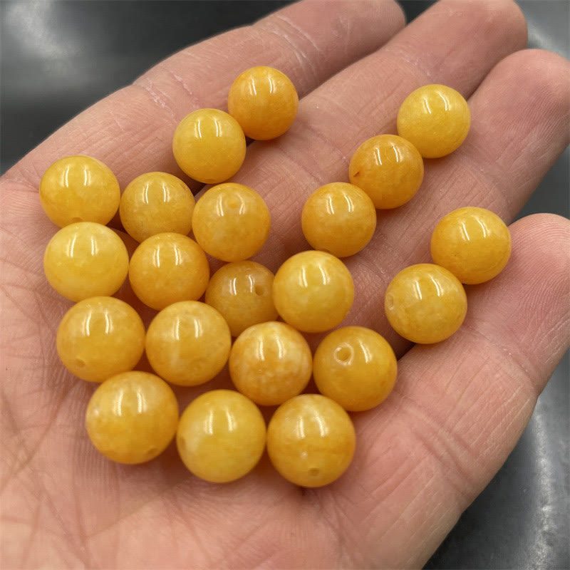 Huanglong Jade Beads Wealth Bracelet