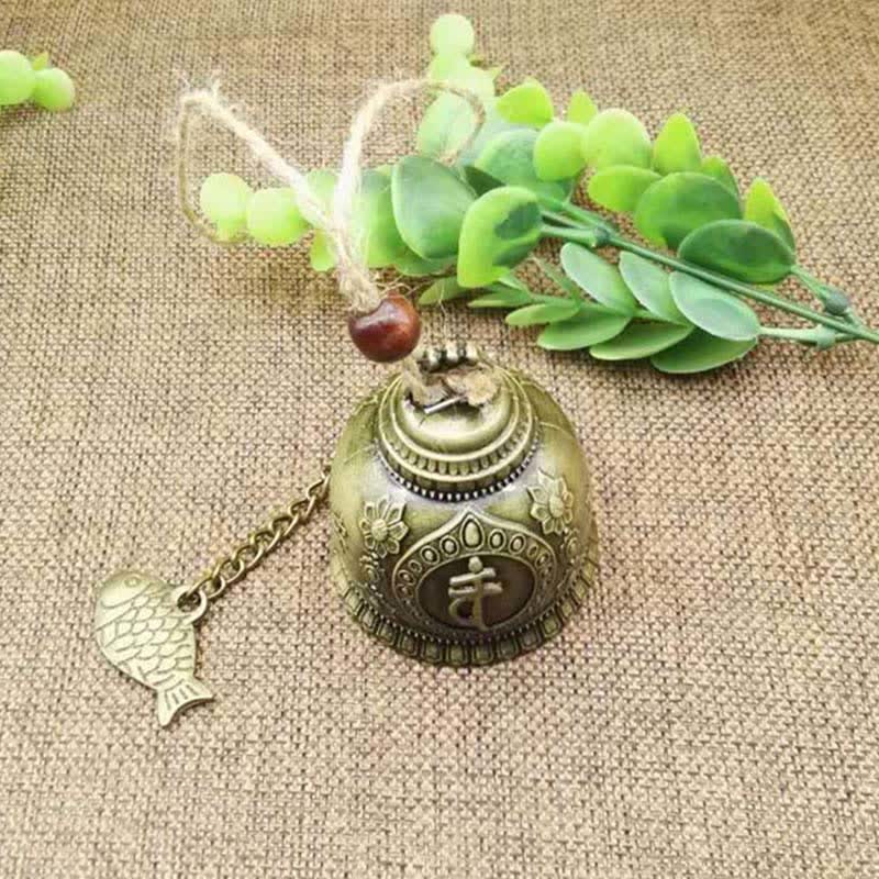 Feng Shui mystic zen Koi Fish Dragon Elephant Wind Chime Bell Luck Wall Hanging Decoration