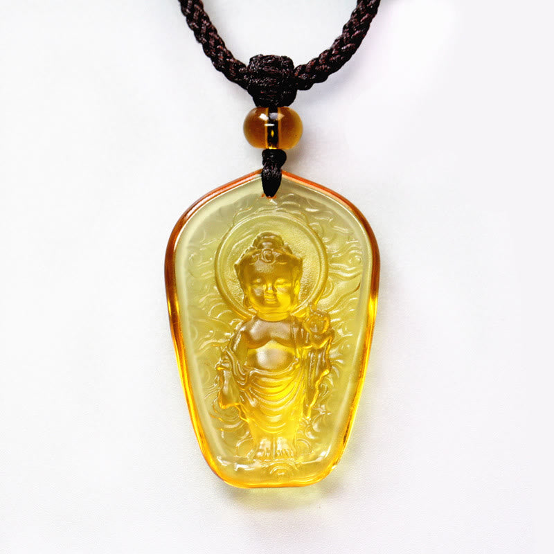 Tibetan mystic zen Liuli Crystal Serenity Necklace Pendant