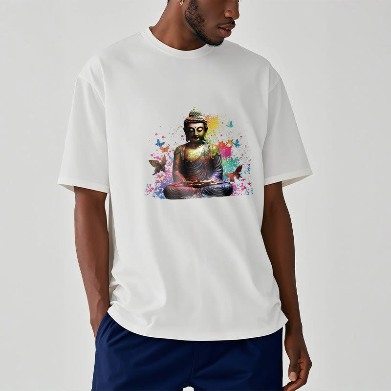 Colorful Butterfly Flying Meditation mystic zen Tee T-shirt