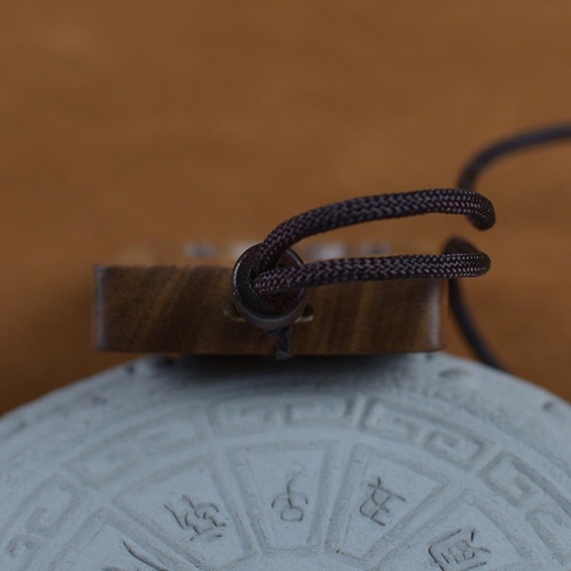 Green Sandalwood mystic zen Symbol Positive Necklace Pendant