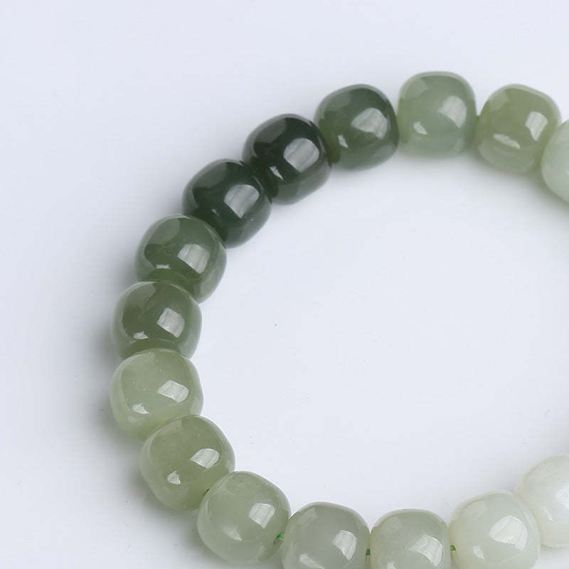 Gradient Jade Luck Blessing Bracelet