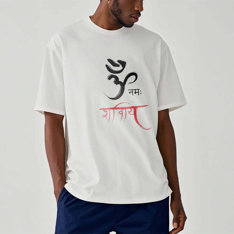 OM NAMAH SHIVAYA Mantra Sanskrit Tee T-shirt