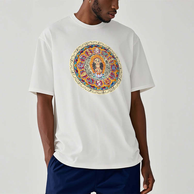 Dorje Vajra Mandala mystic zen Cotton Tee T-shirt