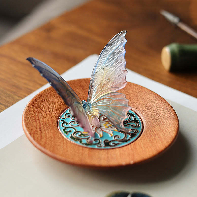 Butterfly Healing Incense Burner Desk Decoration