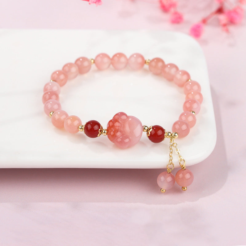 Natural Yanyuan Agate Cat Claw Paw Positive Bracelet
