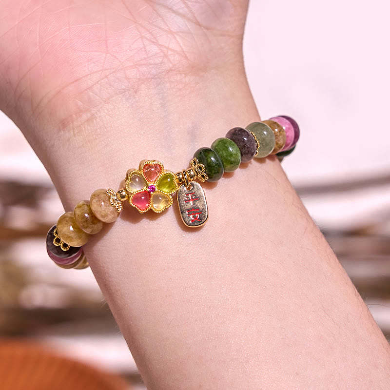 Tourmaline Jade Safe And Well Love Bracelet