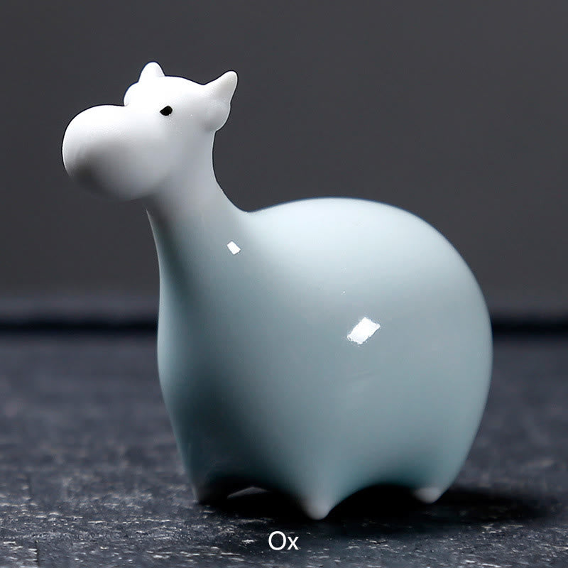 Chinese Zodiac Ceramic Tea Pet Home Decoration