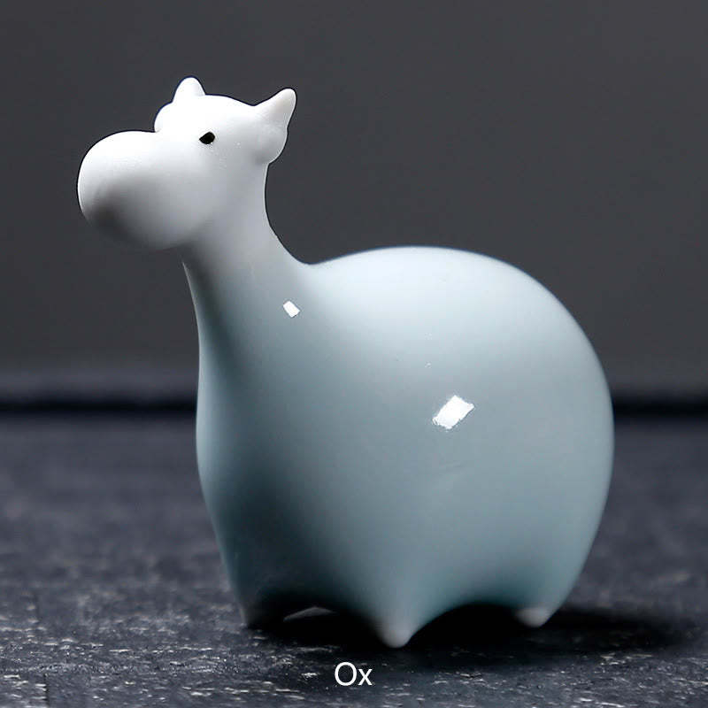 Chinese Zodiac Ceramic Tea Pet Home Decoration