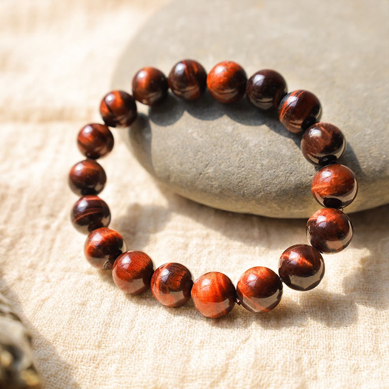 Natural Tiger Eye Healing Bead Bracelet