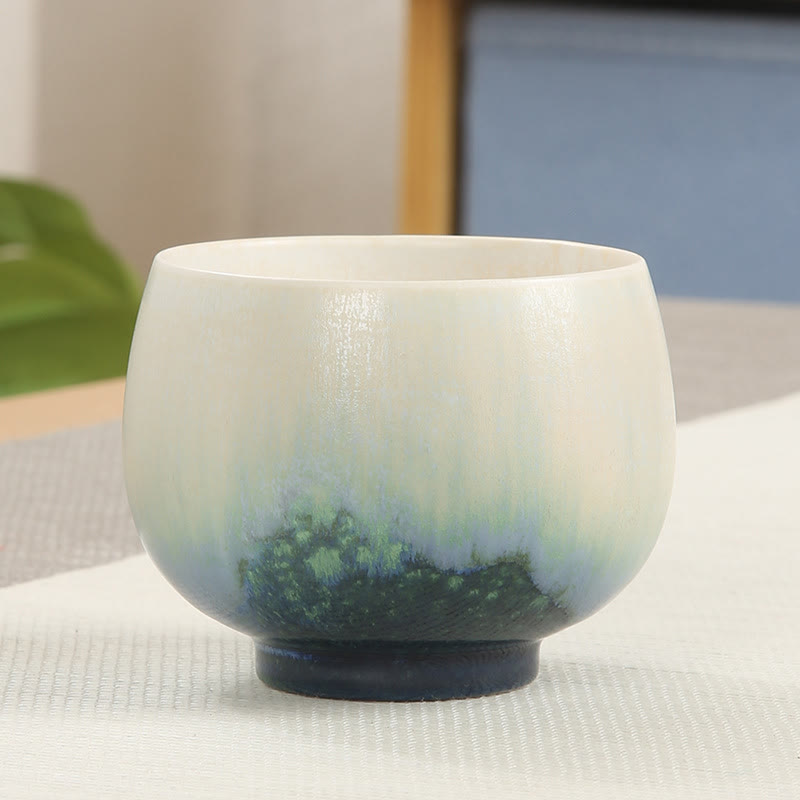 Creative Green Ceramic Teacup Kung Fu Tea Cups