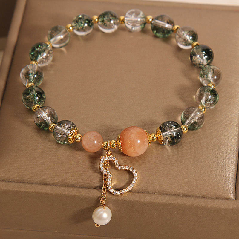 Green Phantom Gourd Charm Confidence Bracelet
