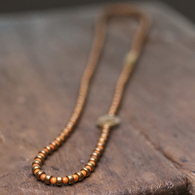 Retro Olive Pit Copper Wealth Bracelet