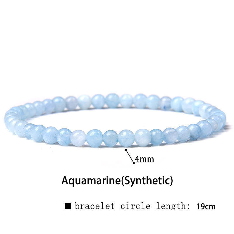 4mm Various Stone Crystal Mini Beads Healing Bracelet