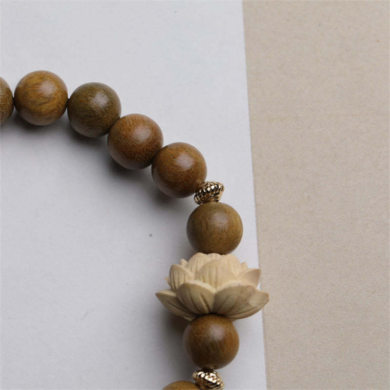 Green Sandalwood Boxwood Lotus Soothing Bracelet