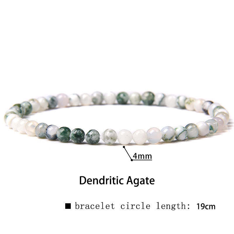 4mm Various Stone Crystal Mini Beads Healing Bracelet