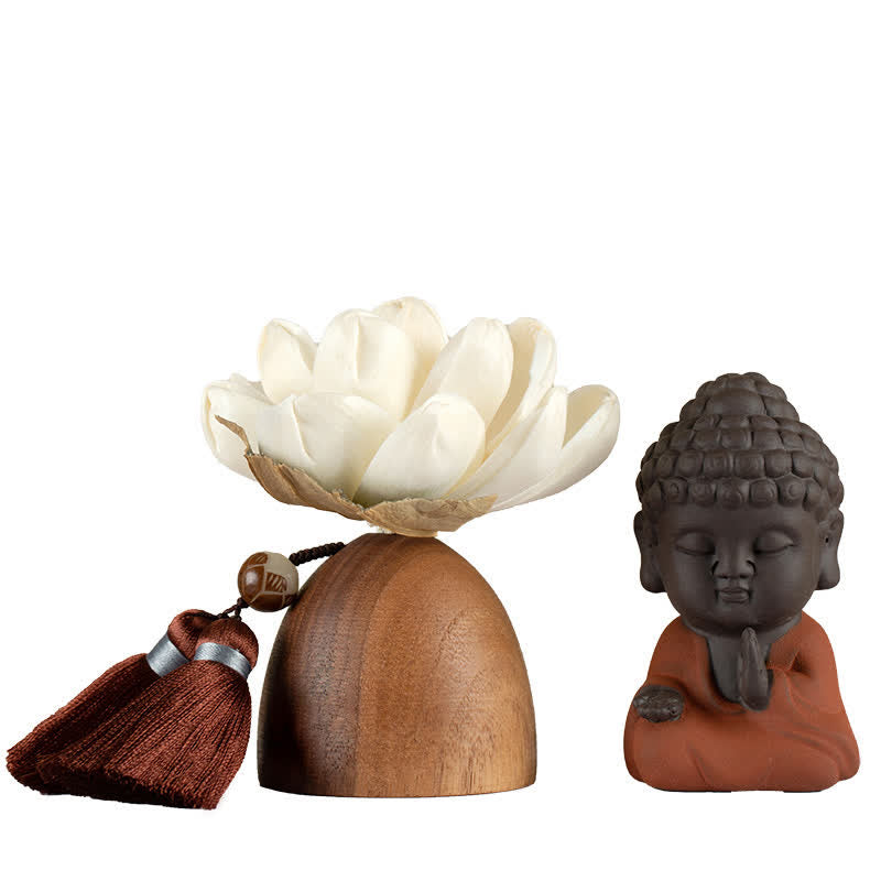Black Peach Wood mystic zen Flower Calm Cure Decorations