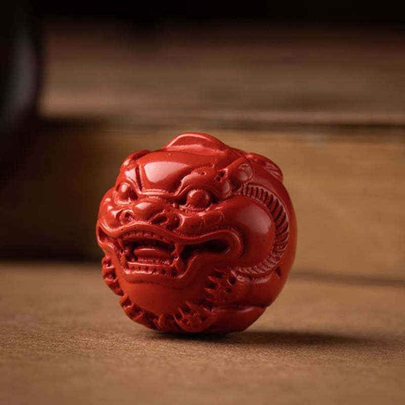 Tibet Om Mani Padme Hum PiXiu Copper Coin Small Leaf Red Sandalwood Cinnabar Protection Key Chain