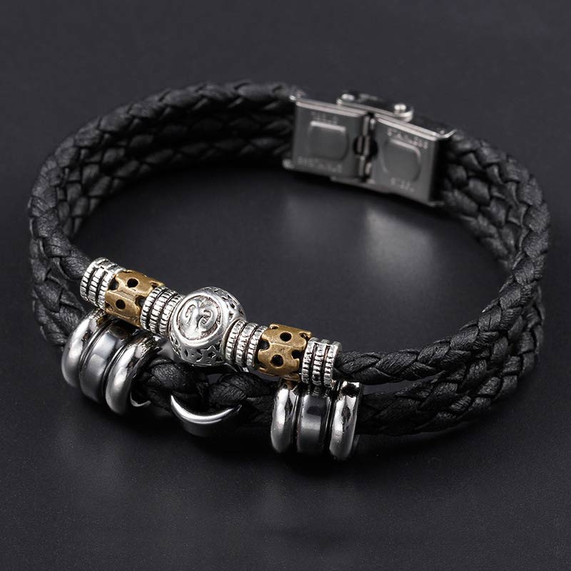 12 Constellations of the Zodiac Hematite Protection Bracelet