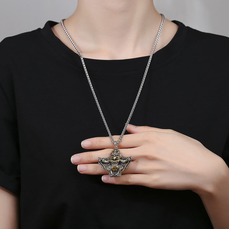 Tibet Garuda Bird Copper Protection Necklace Pendant