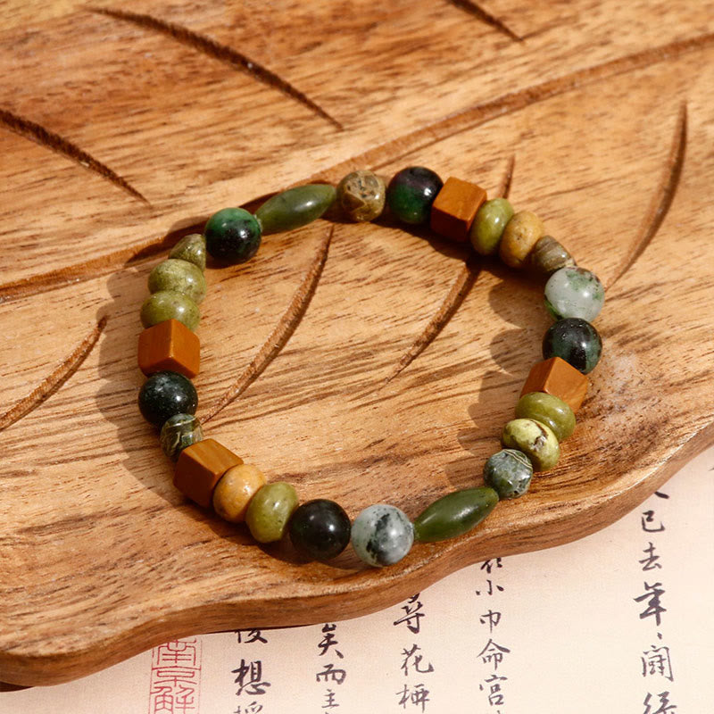 Shoushan Stone Red Agate Prosperity Bracelet
