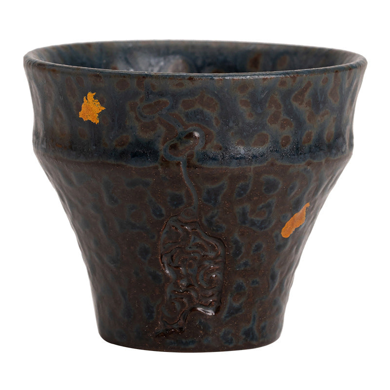 Small Vintage Style Ceramic Teacup Kung Fu Tea Cup 50ml