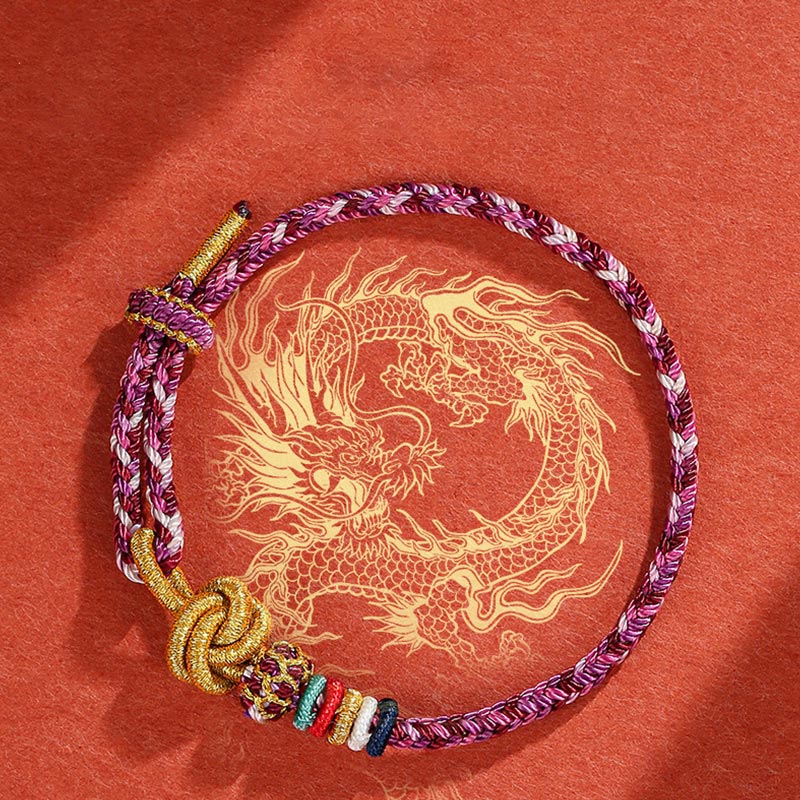 Handmade Dunhuang Colorful Rope Protection Braid String Bracelet