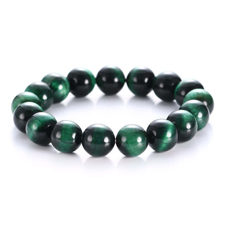 Natural Green Tiger Eye Strength Bracelet