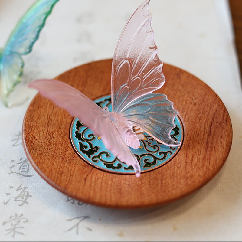 Butterfly Healing Incense Burner Desk Decoration