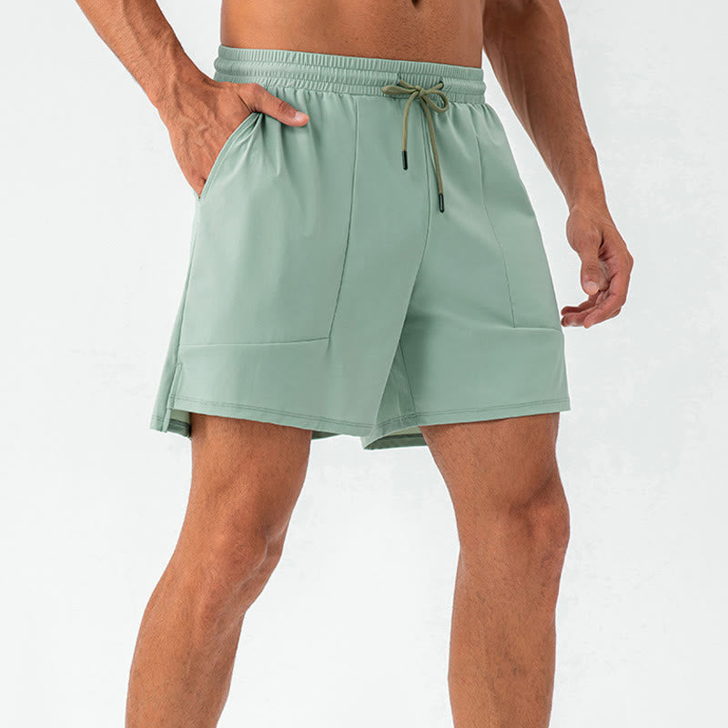 Men's Casual Quick Dry Sports Shorts With Pockets