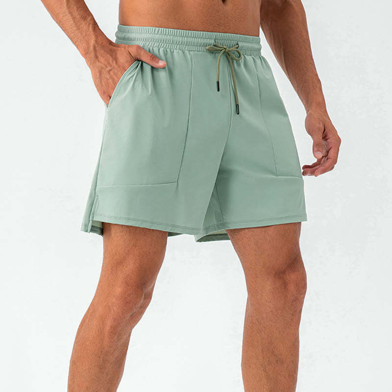 Men's Casual Quick Dry Sports Shorts With Pockets