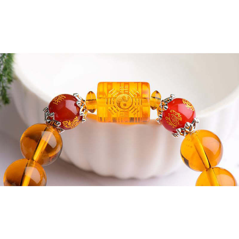 Natural Citrine Fortune Happiness Bracelet
